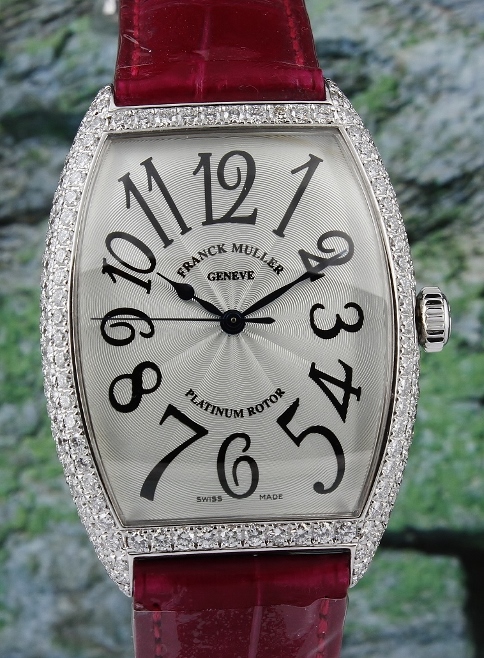(image for) A FRANCK MULLER 18K WHITE GOLD AUTOMATIC DIAMOND WATCH / 6850 SC D